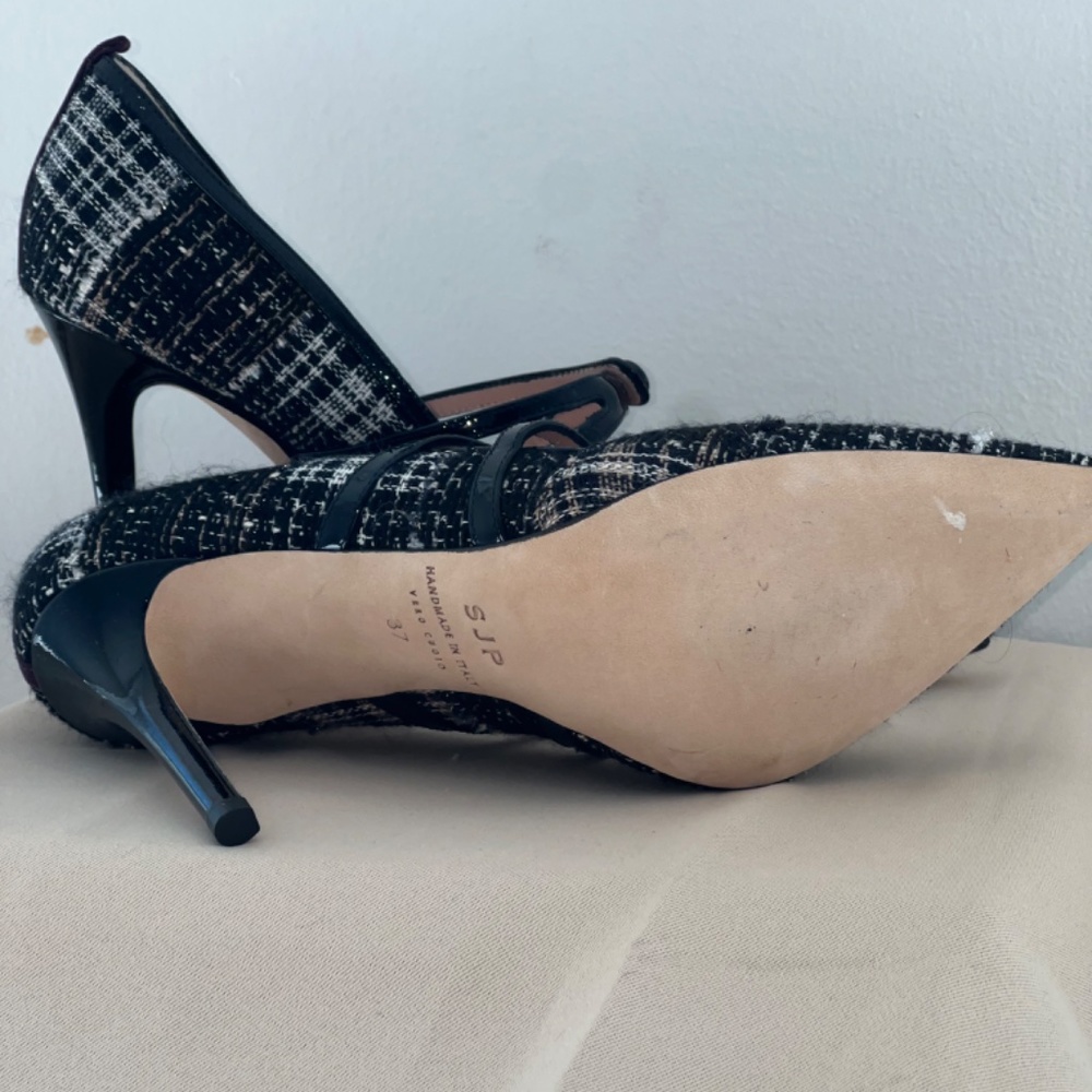 SJP by Sarah Jessica Parker Tweed Mary Jane Pumps - Picture 3 of 5